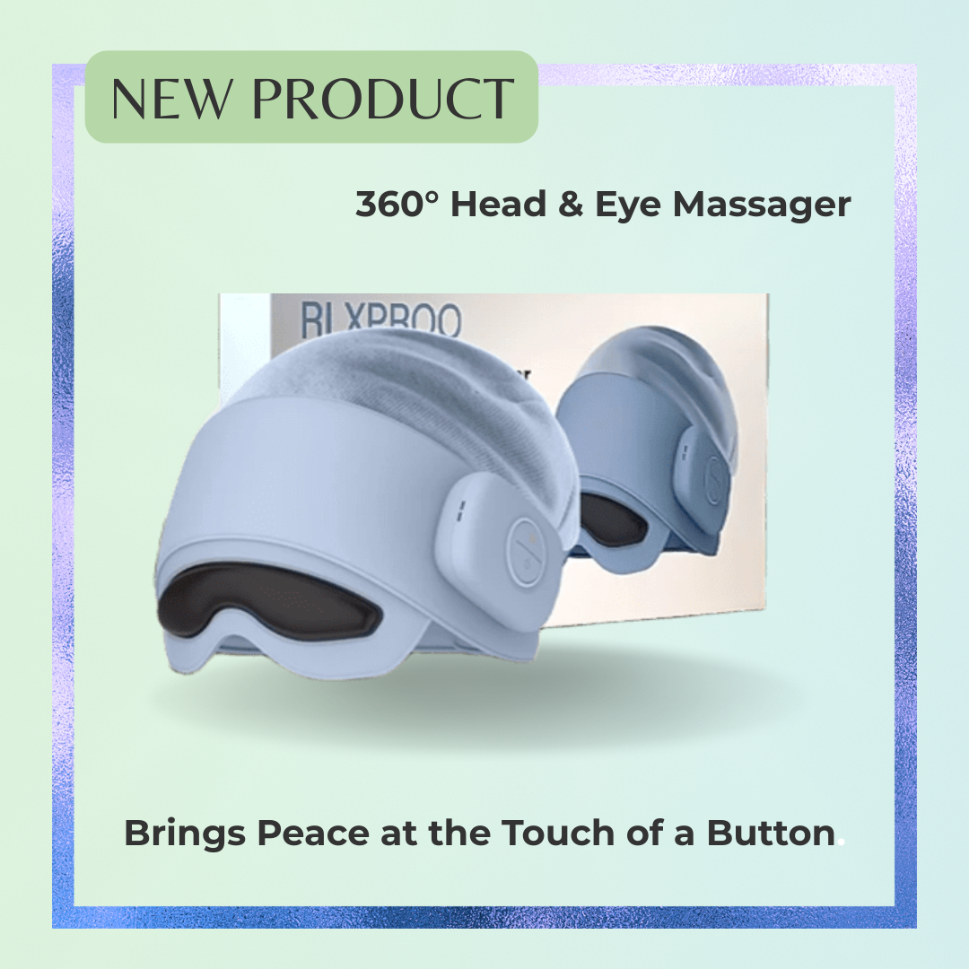 360° Head & Eye Massager with Air Compression & Heat Therapy