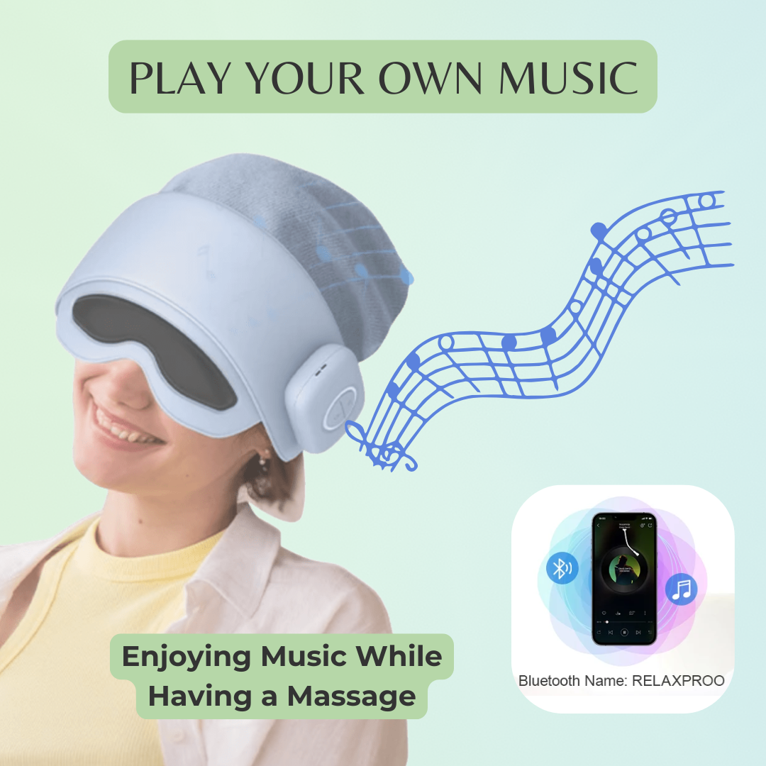 360° Head & Eye Massager with Air Compression & Heat Therapy