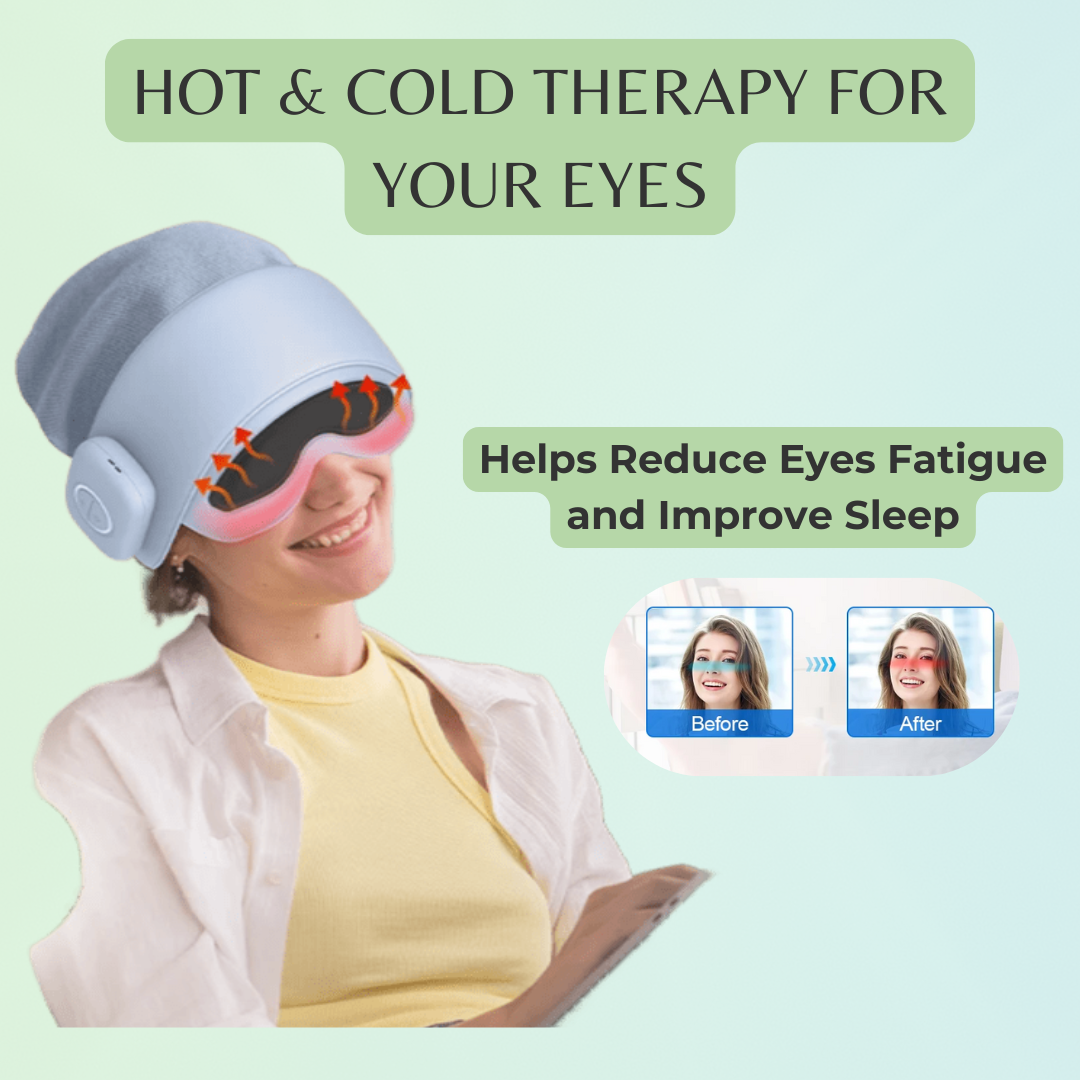 360° Head & Eye Massager with Air Compression & Heat Therapy