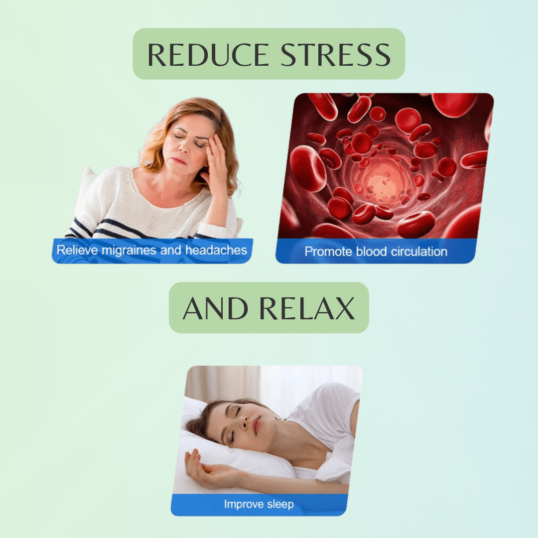 360° Head & Eye Massager with Air Compression & Heat Therapy