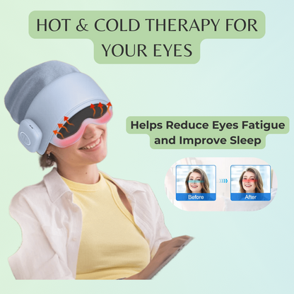 360° Head & Eye Massager with Air Compression & Heat Therapy