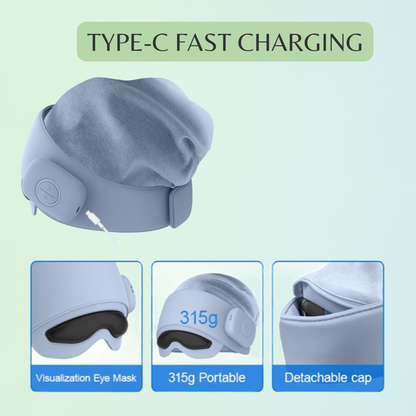 360° Head & Eye Massager with Air Compression & Heat Therapy
